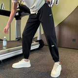 夏季男士休闲裤潮流裤子男生束脚小伙空调裤9分裤1003-1A34P48，男装休闲裤，星座1003-1