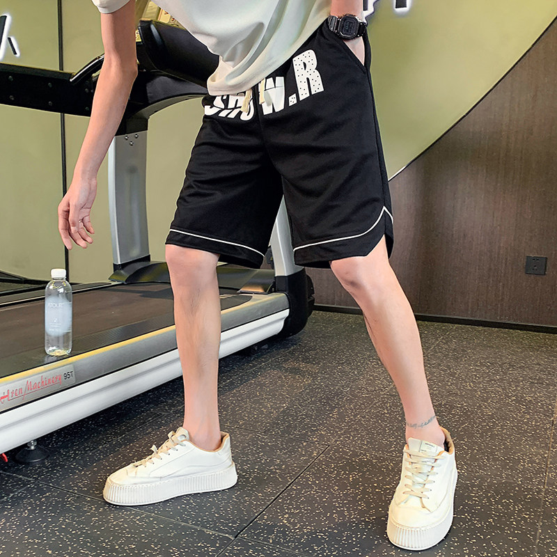 夏季新款社会小伙男生运动裤男士短裤潮流大裤衩1003-1A35P48，男装休闲裤，星座1003-1