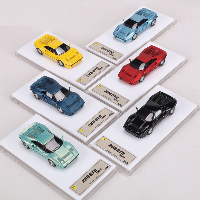 DMH 1:64法拉利288GTO 树脂汽车模型收藏摆件