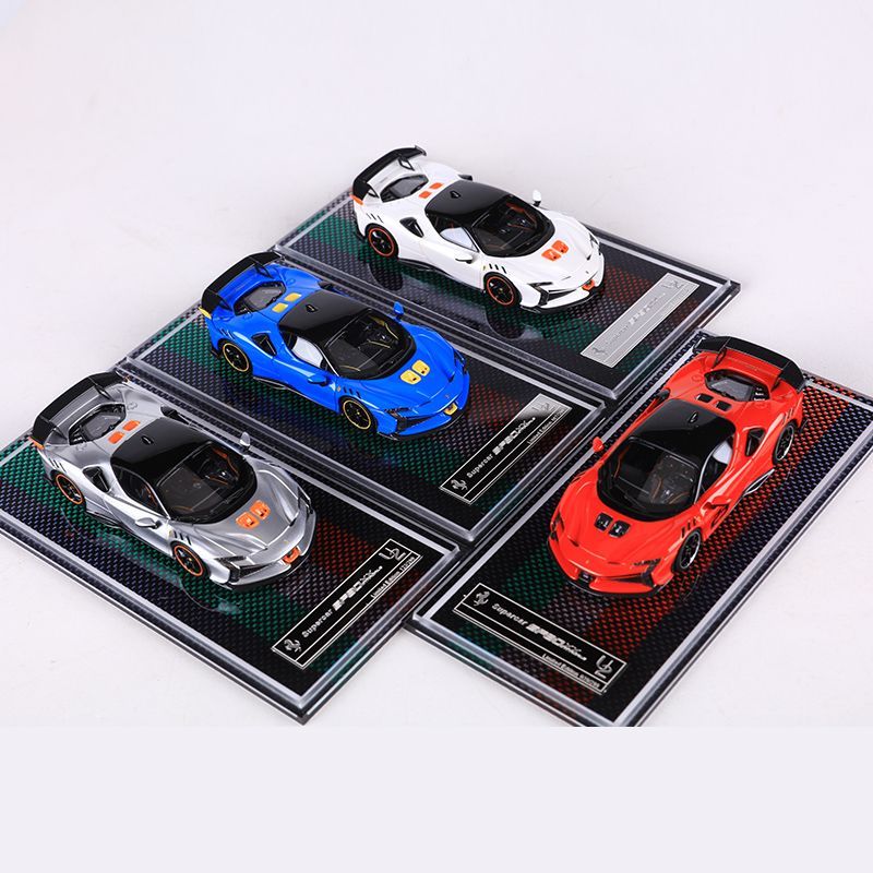 U2 1:64 SF90XX Stradale跑车仿真树脂汽车模型收藏