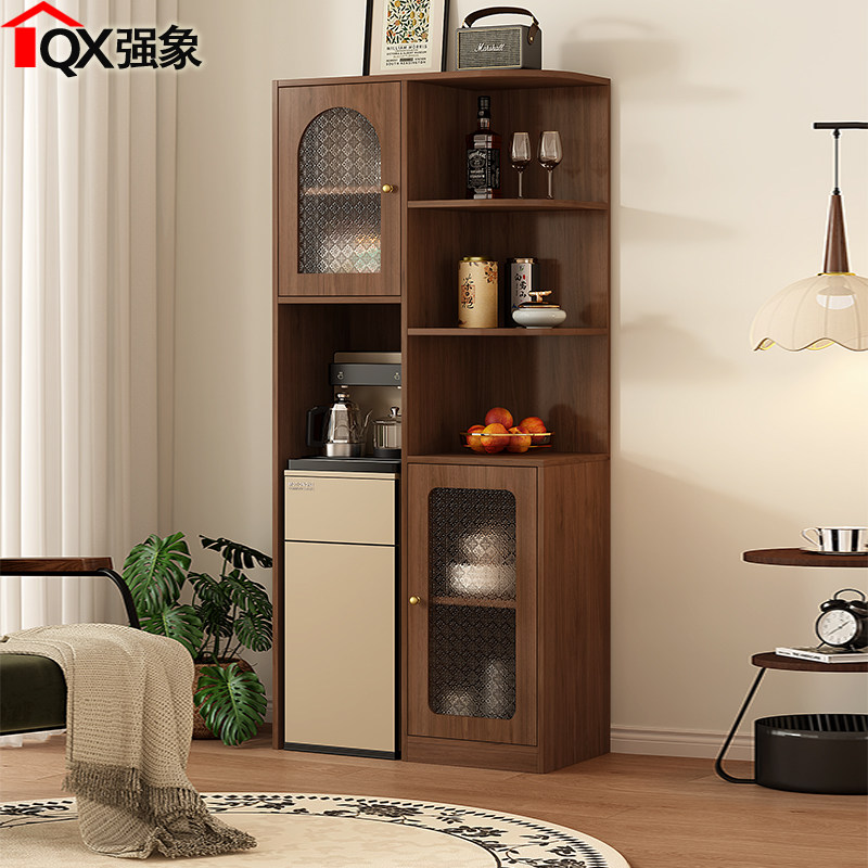 客厅嵌入式茶吧机柜子一体餐边柜杯具茶壶置物柜饮水机柜定制G443