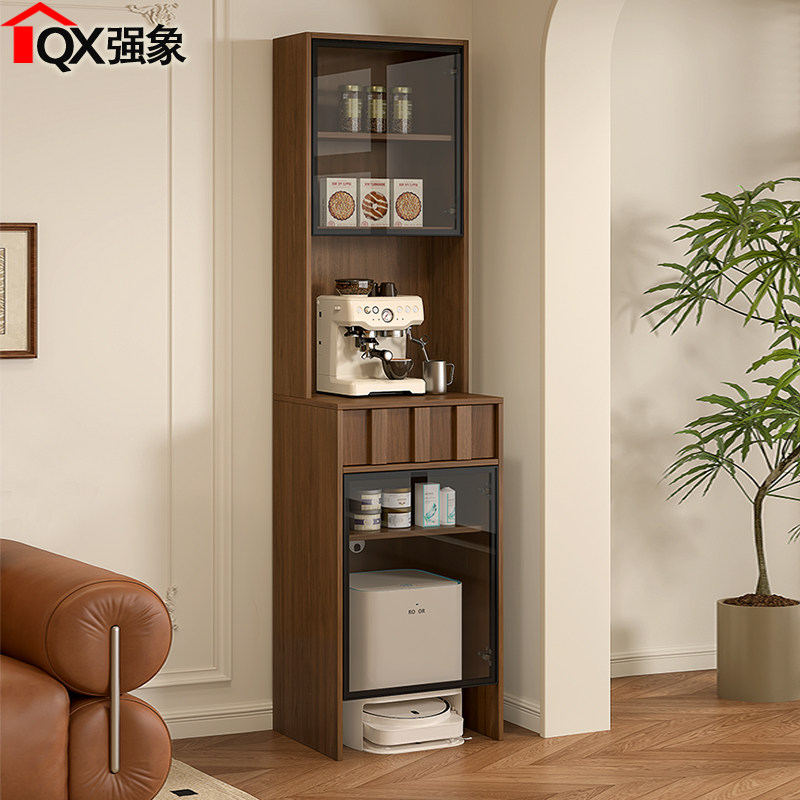 中古风餐边柜扫地机器人收纳柜一体靠墙储物柜小户型基站柜G434,住宅家具,餐边柜,淘宝优惠券,粉丝福利购,淘宝优惠卷
