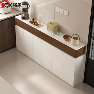 超薄餐边柜25cm厨房家用极窄边柜小户型客厅收纳储物柜茶水柜G433
