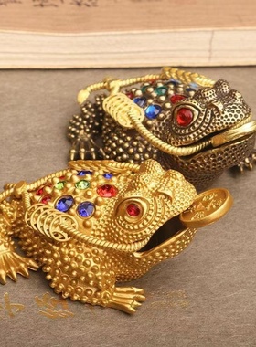 金蟾摆件招米客厅书房