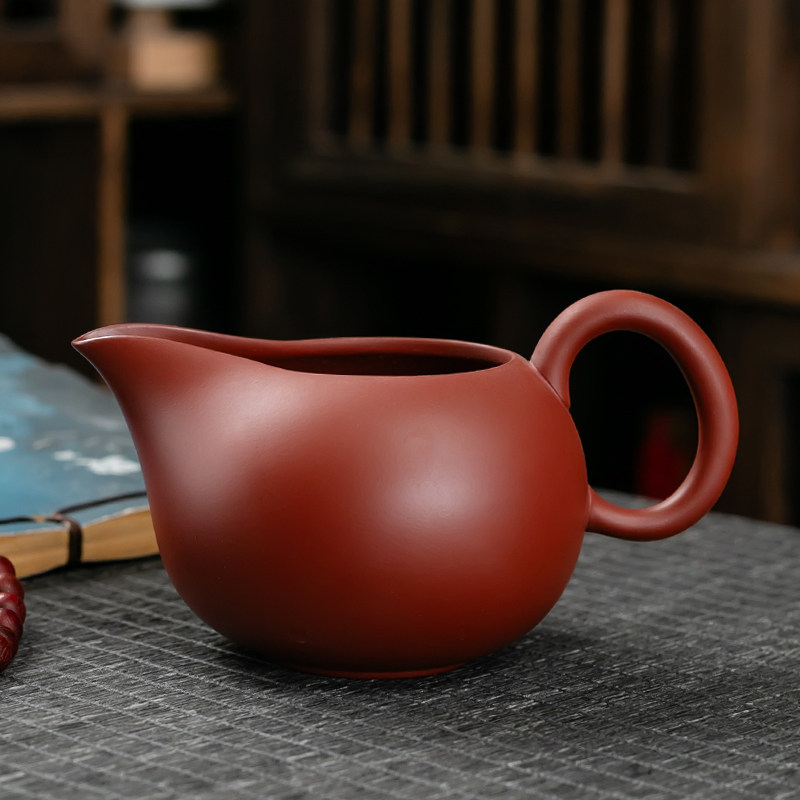 杰晟紫砂原矿大红袍公道杯茶海图片