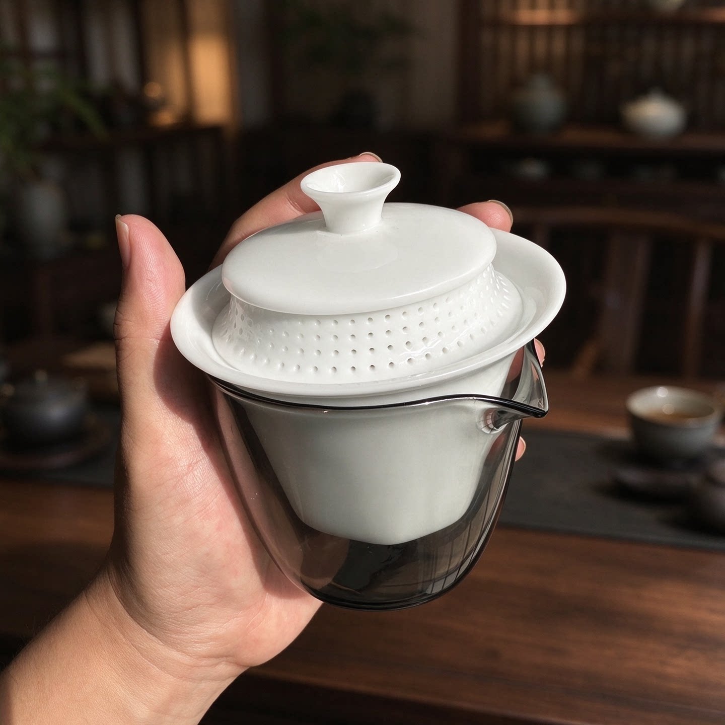 旅行茶具套装便携户外盖碗茶具个人专用一人独饮泡茶全套一整套