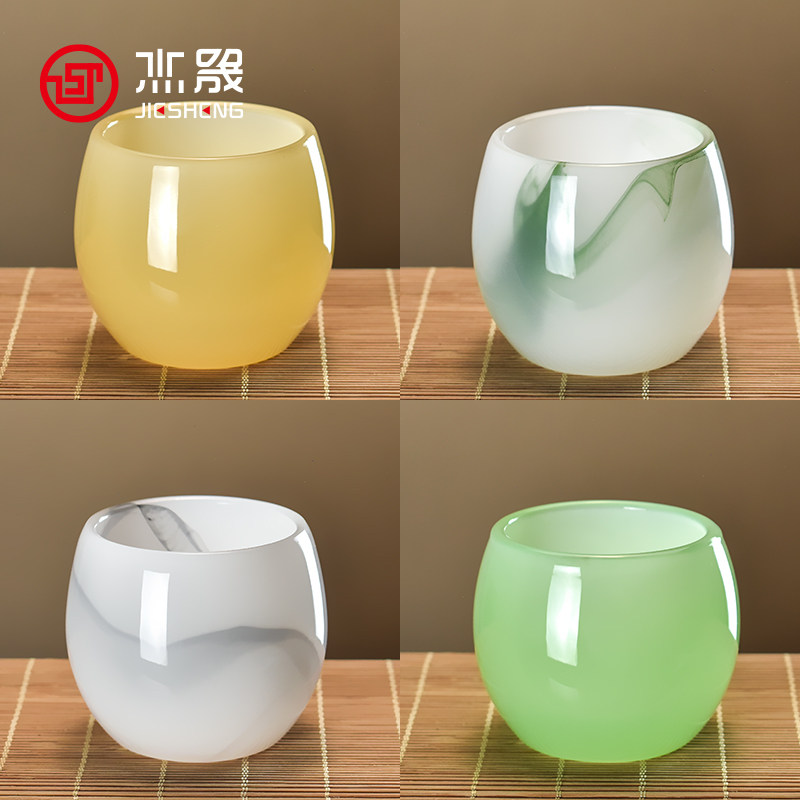 杰晟中国风琉璃玉瓷功夫茶杯图片