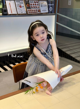 IDOLNiNi 女童2025年夏季新款纯棉连衣裙