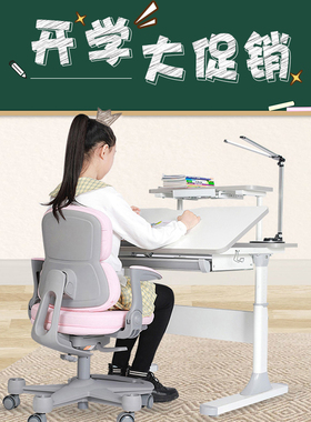 台湾威尔Well ergo儿童学习桌 可升降学生写字课桌现代简约书桌椅