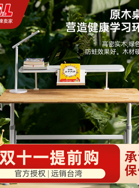 台湾威尔well学习桌儿童书桌写字桌家用小学生电脑桌可升降作业桌