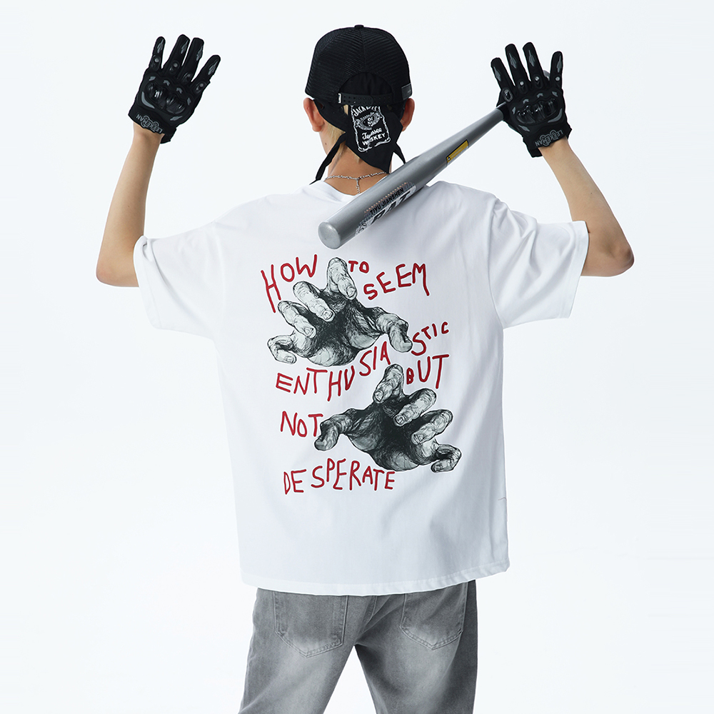 XDFM操控者设计感纯棉短袖T恤