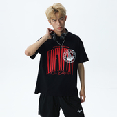 T恤vintage纯棉高街半袖 创意字母存档重磅宽松短袖 上衣 美式 XDFM