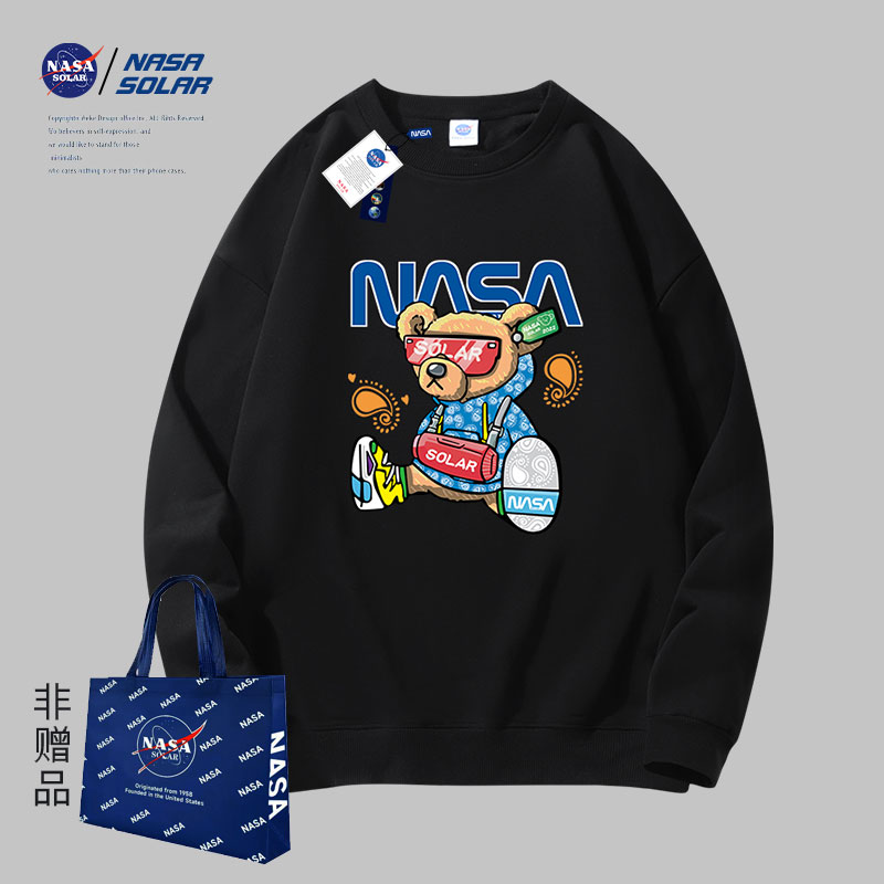 小熊NASASOLAR宽松卫衣上衣