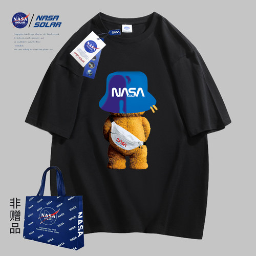 NASA联名情侣纯棉短袖T恤上衣潮T