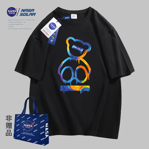 NASA联名款夏季休闲卡通纯棉短袖