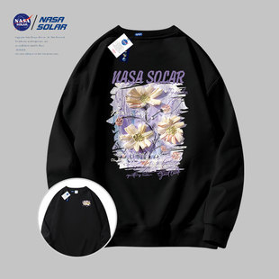 卡通印花情侣男女同款 NASA 新款 秋冬季 透气重磅卫衣潮 SOLAR联名款