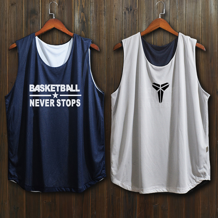 单衫双面穿篮球服上衣套装男夏季轻柔透气通用篮球衣篮球比赛队服