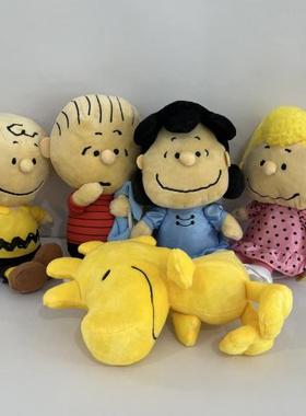 日本直邮可爱的史努比查理保罗黄鸡毛绒玩具公仔摆件儿童生日礼物