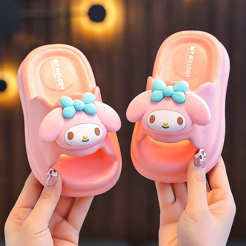 夏季三丽鸥儿童拖鞋男女童新款室内防滑居家软底洗澡亲子宝宝拖鞋,童鞋/婴儿鞋/亲子鞋,儿童凉拖鞋,淘宝优惠券,粉丝福利购,淘宝优惠卷
