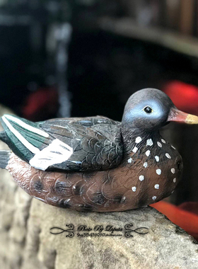 春江水暖田园风树脂光电小摆设