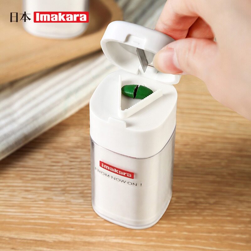 日本药瓶切药器切药片研磨器家用剪药丸切割器婴儿磨粉碾碎药盒