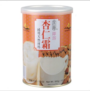 香港金山牌杏仁霜350g进口杏仁粉杏仁糊杏仁露马卡龙甜品烘焙原料