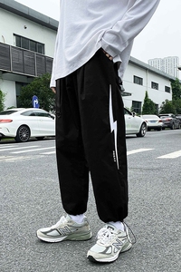 秋冬新款男休闲裤港s风简单版9分裤 K26-P50赠送腰带图片