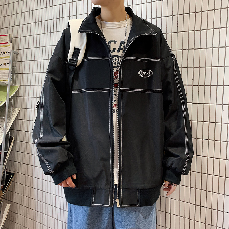 港风宽松男女休~闲夹克JK239-P75控价98图片