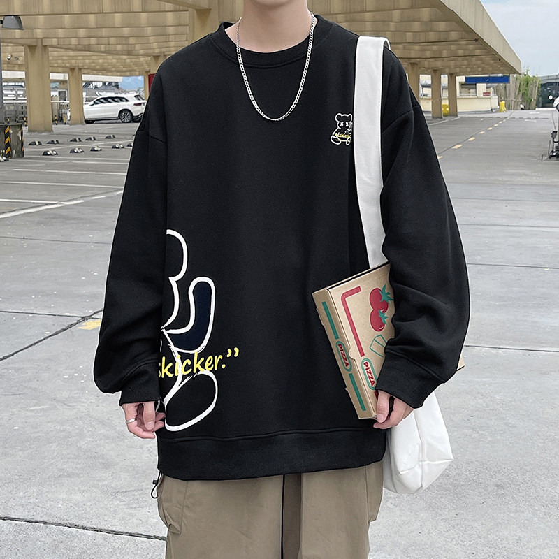 2022新款百搭宽松粉色卫衣/学生外套WY004-P38,男装卫衣,电商A132（原电商B245）