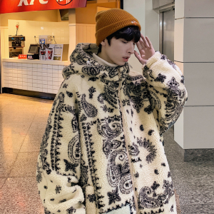 男装新款百搭连帽宽松/棉衣棉服外套M6688-P128图片