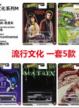 风火轮流行文化HXD63 黑客帝国 宝马 哥斯拉合金车玩具 hotwheels