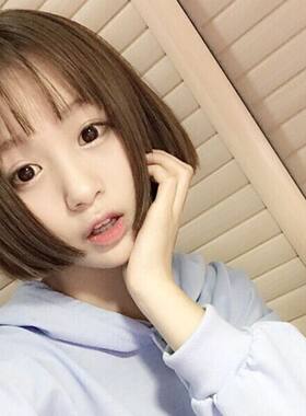 韩国齐刘海假发女短发晶哥哥同款