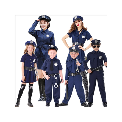 亲子女警职业体验活动服装