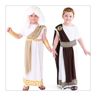 万圣节新款男孩古希腊神话宙斯服装 罗马套装cos角色扮演演出服装
