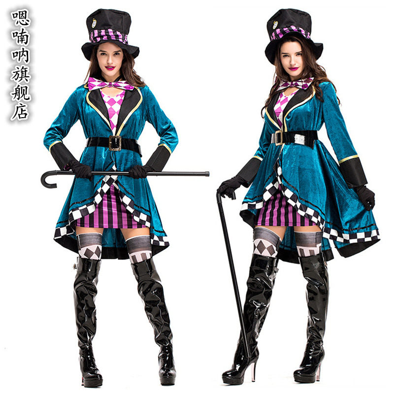 绿野仙踪万圣节服装梦幻仙境童话角色变装服成人女款魔术师表演服