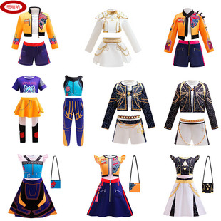 嗯喃呐2025年新款女孩恶魔猎人服装儿童猎魔女团搭配流行歌手套装