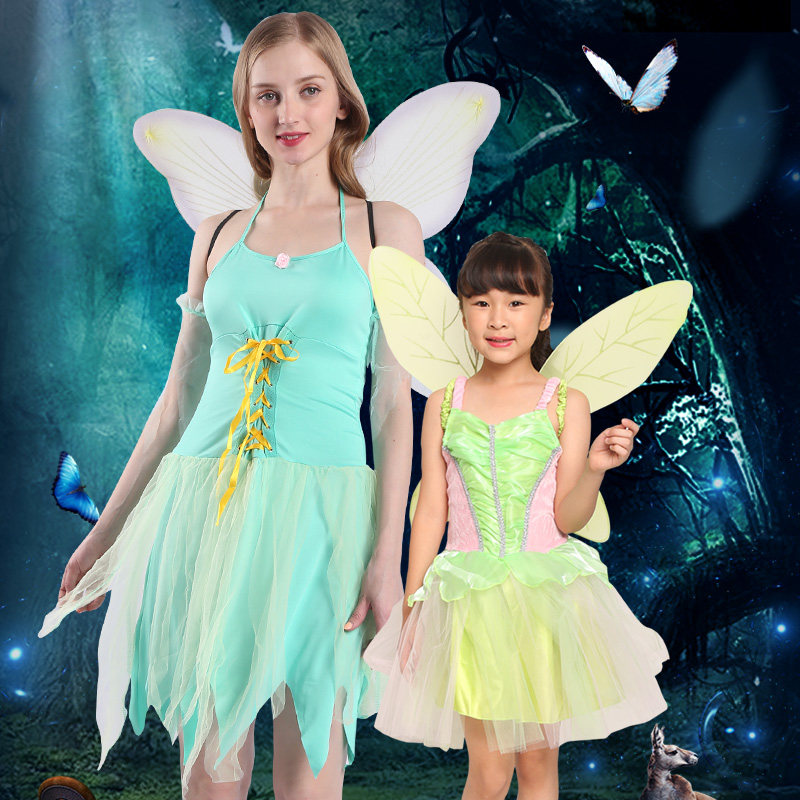 万圣节cosplay成人亲子蝴蝶精灵花仙子演出服酒吧化妆舞会服装