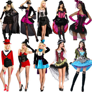 halloween万圣节百老汇女王服装女燕尾魔术师演出服ds夜店派对装