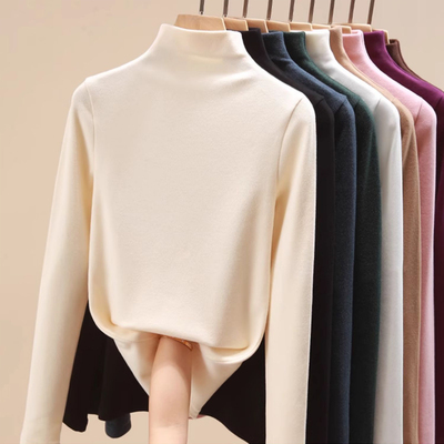 半高领打底衫女内搭秋冬加厚上衣