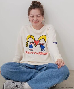 Sanrio characters Patty & Jimmy 三丽鸥圆领套头长袖卫衣