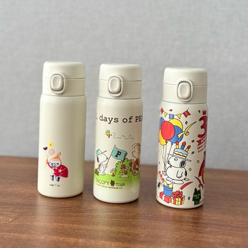 Snoopy史努比&Moonin姆明亚美限定款小巧轻便不锈钢保温杯