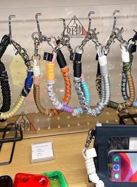 出口订单【日本ASCENE手机绳】 手工编织万能链