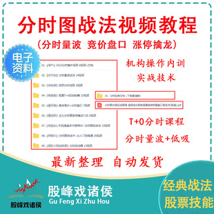 分时图战法T+0实战技巧分时波量低吸涨停擒龙盘口炒股票视频教程