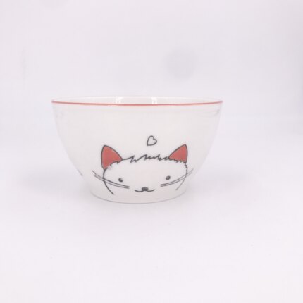 福泰铭 顺祥猫小咪汤匙勺汤饭面碗鱼盘调味碟子陶瓷整套餐具套装
