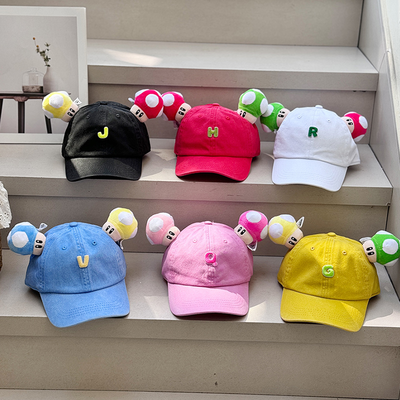 亲子日系卡通刺绣马里奥棒球帽