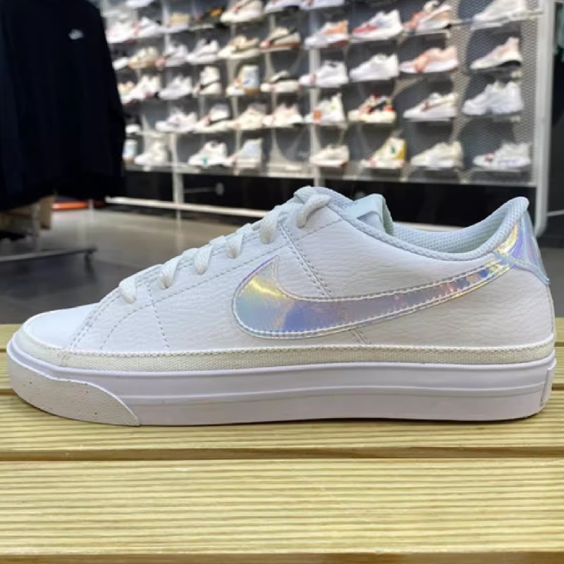 NIKE耐克女鞋春新款COURT镭射标小白鞋板鞋运动休闲鞋FD0820-100