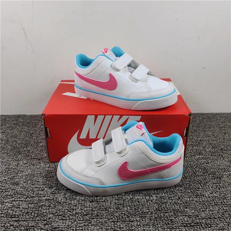Nike Capri3幼童低帮魔术贴一脚蹬休闲运动板鞋579953-104