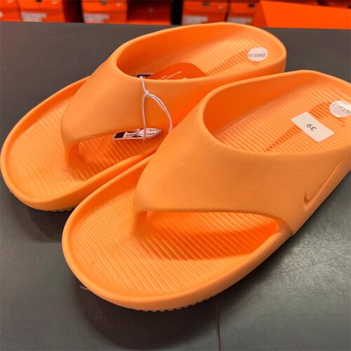 Nike耐克 Calm 舒适日常防滑沙滩人字拖鞋 女款橘色 FD4115-800