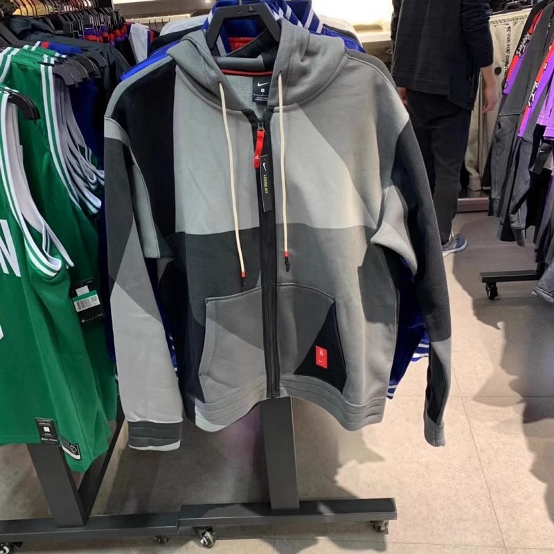 NIKE耐克冬季2019新款男欧文运动休闲篮球加绒外套BV9286-657-010
