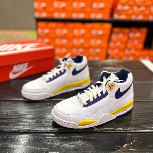 Nike耐克 Flight Legacy 白黄湖人男子篮球鞋BQ4212-102